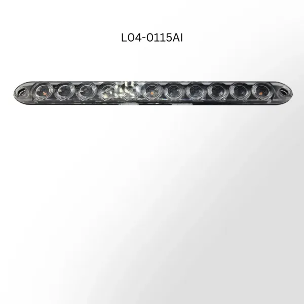 15" Amber LED ID Bar – 3 Diode, Clear Lens, Surface Mount
