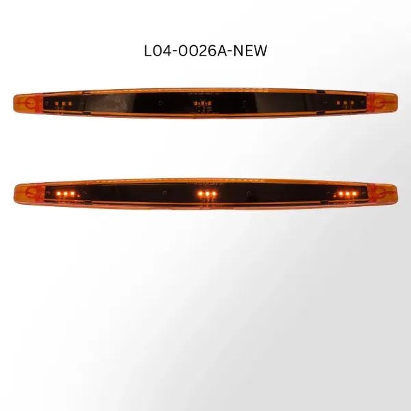 18" Signature Series Amber LED Trailer Identification Light Bar – 9 SMD, 3-Light, Surface Mount