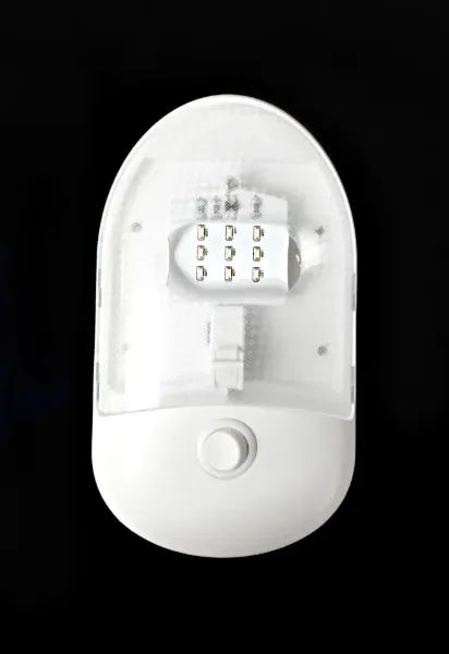9 SMD LED Pancake Dome Light Cool White 5500K Surface Mount with Switch