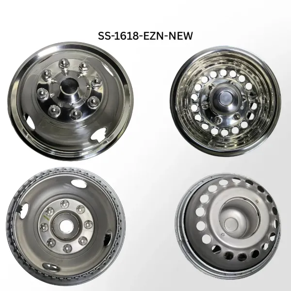 Mercedes-Benz Sprinter 16" x 6.5" Wheel Simulator Set – Snap-On, 6 Lug, 18 Hand Holes, 5-Clip Retention Band