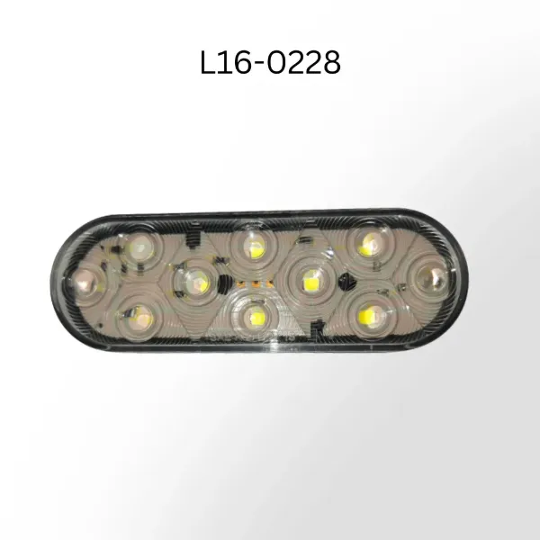 6-Inch Oval White LED Backup Light – Weather Pack Connector