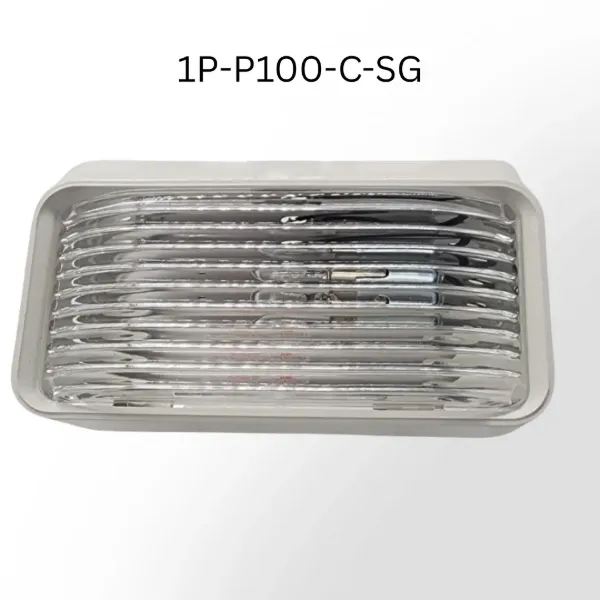 Rectangular Porch Light Incandescent Clear Lens Self Ground