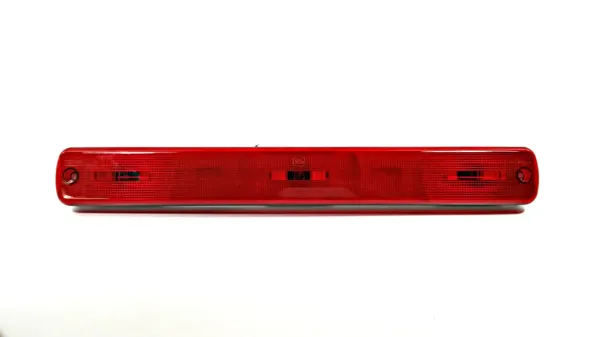 16.25 Inch Red LED High Mount Identification Light Bar – 6 LEDs, Black Base