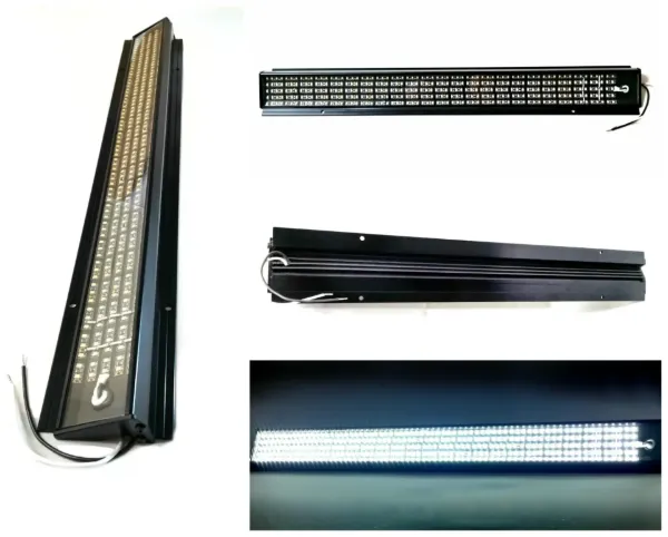 2 Foot Angled High Output LED Utility Light Bar 8100 Lumen Black Frame