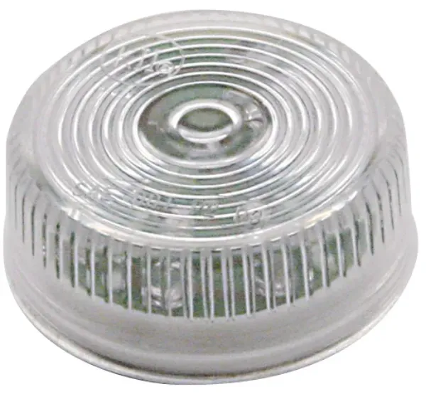 2 Inch Round Amber LED Marker Light 9 Diode Clear Lens