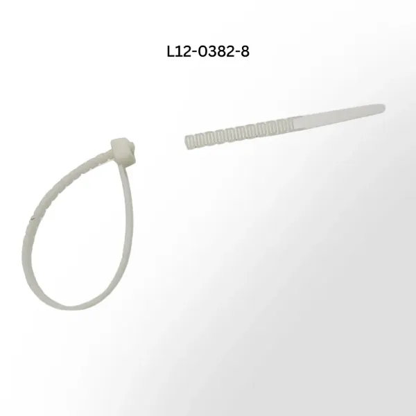 Speedi-Twist Breakaway Nylon Zip Tie 8 Inch White 100 Pack