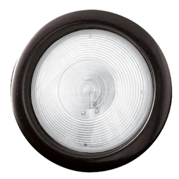 4" Round White Incandescent Backup Light Kit – Includes Grommet & Pigtail, Assembled