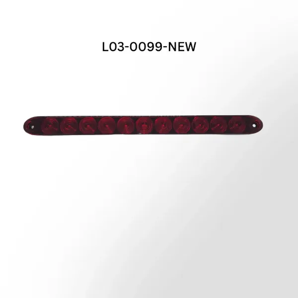 15" Red LED Stop / Turn / Tail Light Bar – 11 Diode, Surface Mount, Over 80" Wide Vehicles