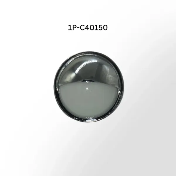 Compact Incandescent Courtesy Light – White Lens, Chrome Housing, Hardwired