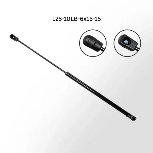15" 10 lb Gas Strut – 6mm x 15mm Stud, 10mm Socket Ends