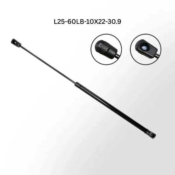 30.9" 60 lb Gas Strut – 10mm x 22mm Stud, 10mm Socket Ends