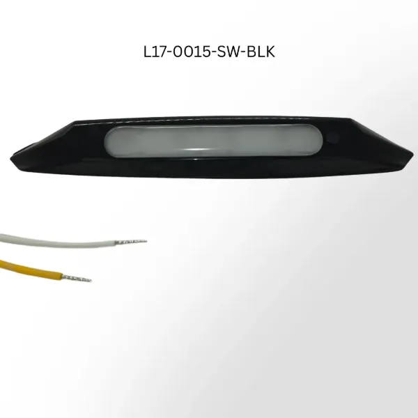 11-Inch Surface Mount LED Light Bar – 12 LED, 3500K, 12V, On/Off Switch, Black Housing