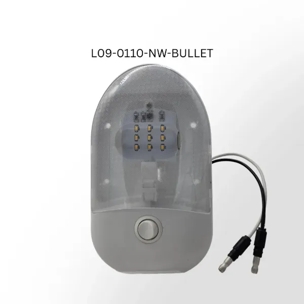 9 SMD LED Interior Dome Light White 3500K Surface Mount with Switch