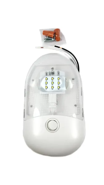 Single Pancake 2.1 LED Dome Light – 9 SMD, 3500K Warm White, White Housing with Switch