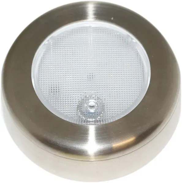 3" Round Click LED Light – 9 SMD, 5500K Cool White, Metal Finish with Surface-Mount Bezel