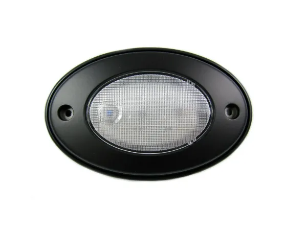 5" Oval Click LED Light – 12 SMD, 3500K Warm White, Black with Surface-Mount Bezel