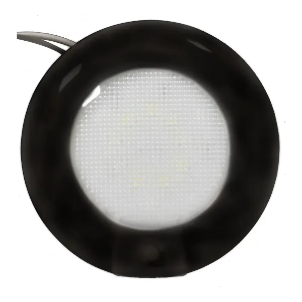 3" Surface-Mount LED Downlight – 5500K Cool White, Black Housing with Black Switch