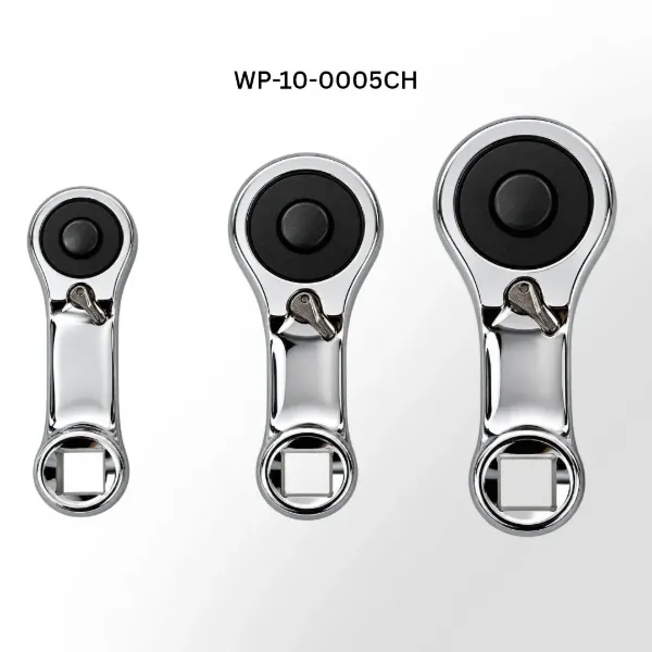 120-Tooth Ratchet Wrench Adapter Set – 1/4", 3/8" & 1/2" Drive, Mirror Finish